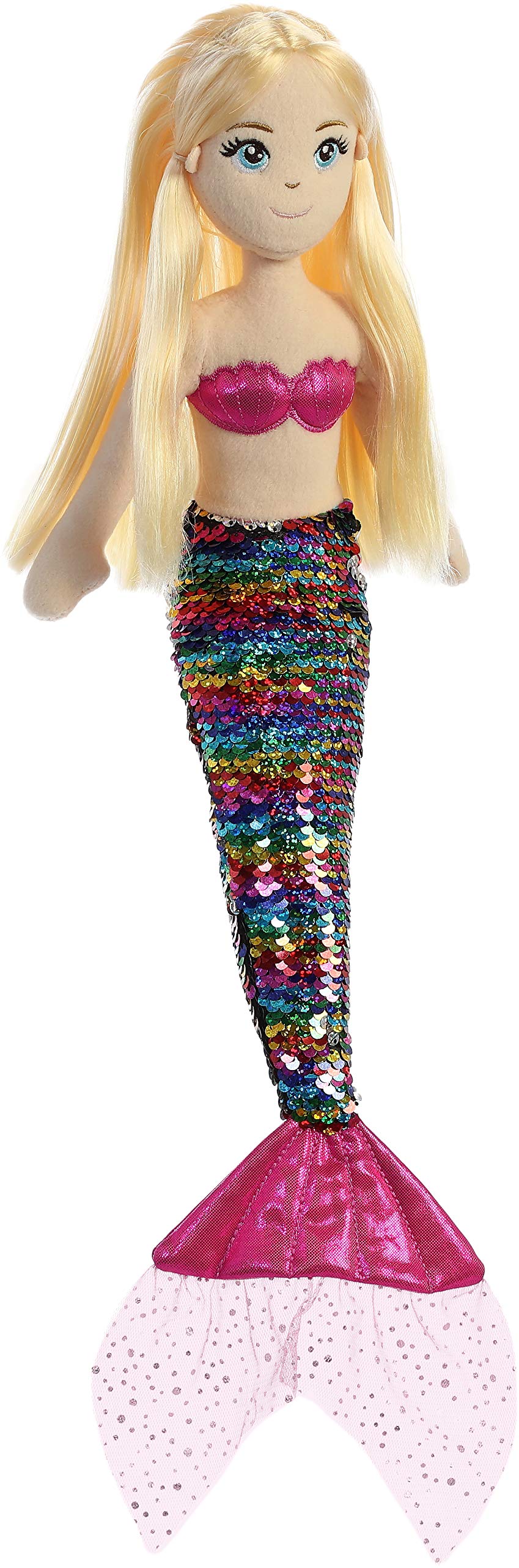 Aurora Sea Sparkles Sequin Sparkles 18" Isla Enchanting Stuffed Doll