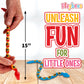 Playbees Wiggly Jointed Snakes - Pack of 24 - Wacky Fun and Educational Plastic Toys for Kids Learning, Carnival Prize, Party Favor Fidget Toy