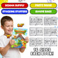 KiddieLoot Coloring Books for Kids Ages 4-8 - (Pack of 12) 8.5x11 Size Book w/Dinosaurs, Monsters, Vehicles, Alphabet, Numbers & Shapes - Kids