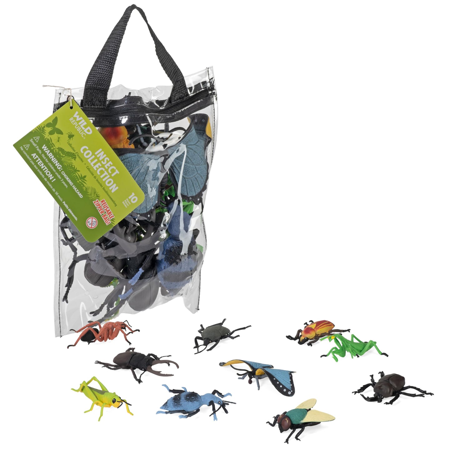Wild Republic Polybag Zip Insect Figurines - 12"