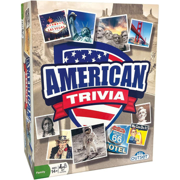 Outset Media American Trivia Game (Amazon Exclusive) - 5 Categories to Choose from and 1,000 Questions - for Ages 14 and up