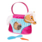 Pucci Pups Pucci Pals Plush Horse Carrier Set, Beige Horse Purse, Pet
