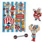 Fun Express Under The Big Top Sticker Sheets Party Accessory, 12 pcs