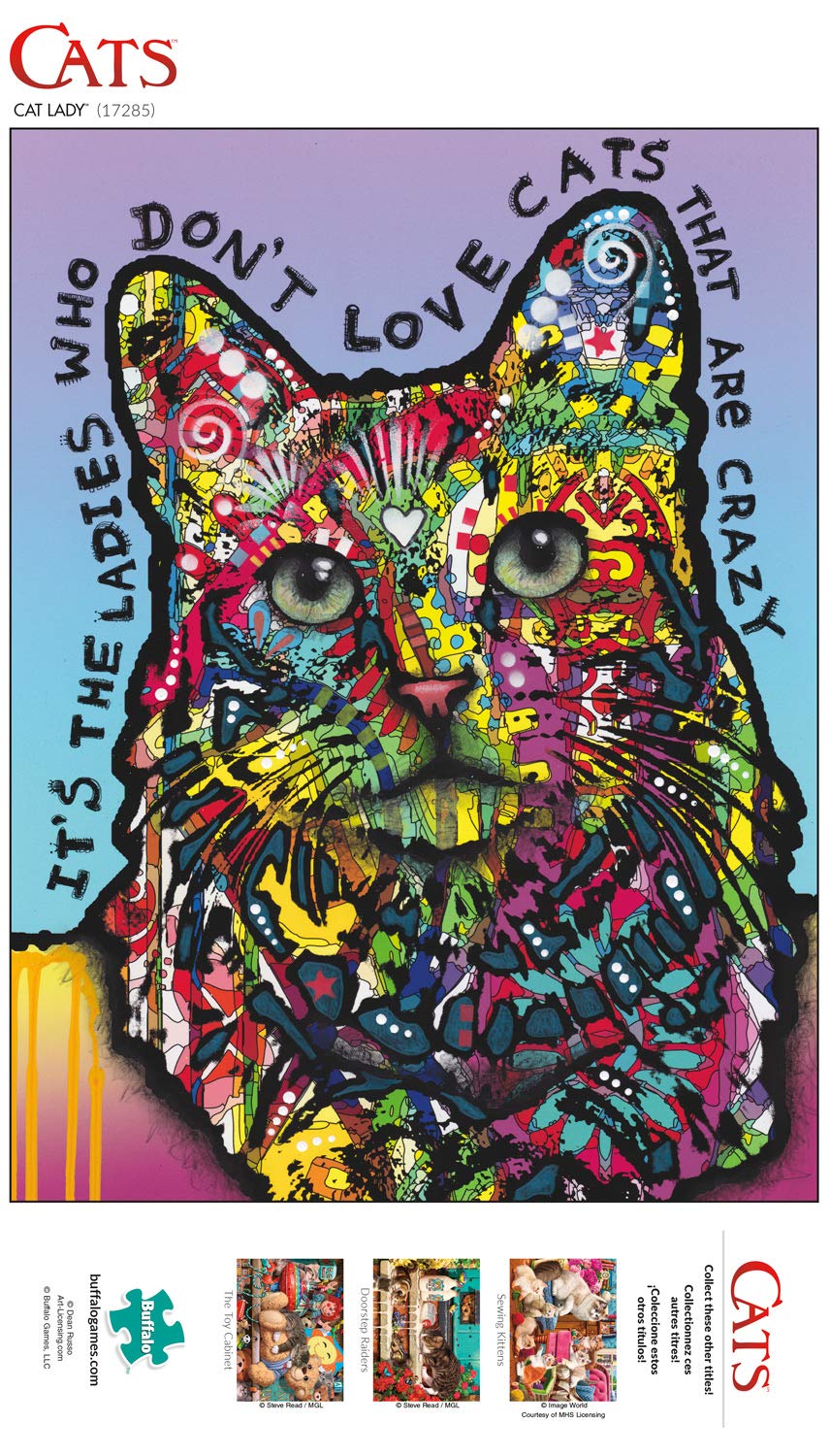 Buffalo Games - Cat Lady - 750 Piece Jigsaw Puzzle