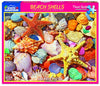 White Mountain 500 Piece Jigsaw Puzzle Summer Ocean Collage Puzzles With Large Pieces Gift for Adults and Family 18"x24" - Beach Shells