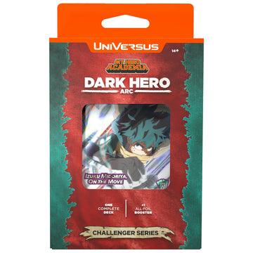 UniVersus: My Hero Academia: Dark Hero Arc Challenger Series - Deck Building Card Game, Double-Sided Deku Character Card, 6 Foil or Alt Art Cards