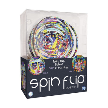 Spin Flip Puzzle - Abstract - Spin it, Flip it, Solve it! for Those who Love Brain teasers! Adult Fidget Toy. Great Gift for Mom, Dad, Teens, Men