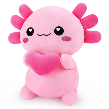 Achwishap Axolotl Plush,Axolotl Stuffed Animal Plush Toys,14” Salamander Plushie,Cute Plushies Soft Newt Plushy Kawaii Plushies Huggging Pillow,Cuddly