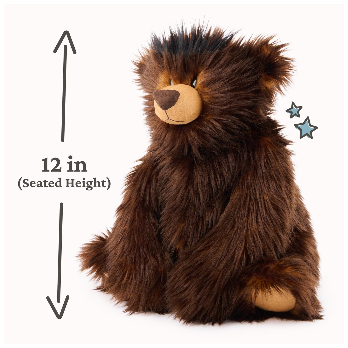 GUND BOE 12-Inch Large Brown Teddy Bear Plush Toy for Ages 0+