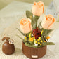 Electric Flower Bouquet Building Set 255PCS - Motorized Blooming Roses Flowers Botanical Kit, DIY Bonsai Style Bouquet of Flowers - Unique STEM Gift