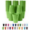 Exquisite Party Solids 12 Oz Lime Green Plastic Cups For Party Supplies 50 Pack | Lime Green Disposable Cups Plastic | Disposable Drinkware