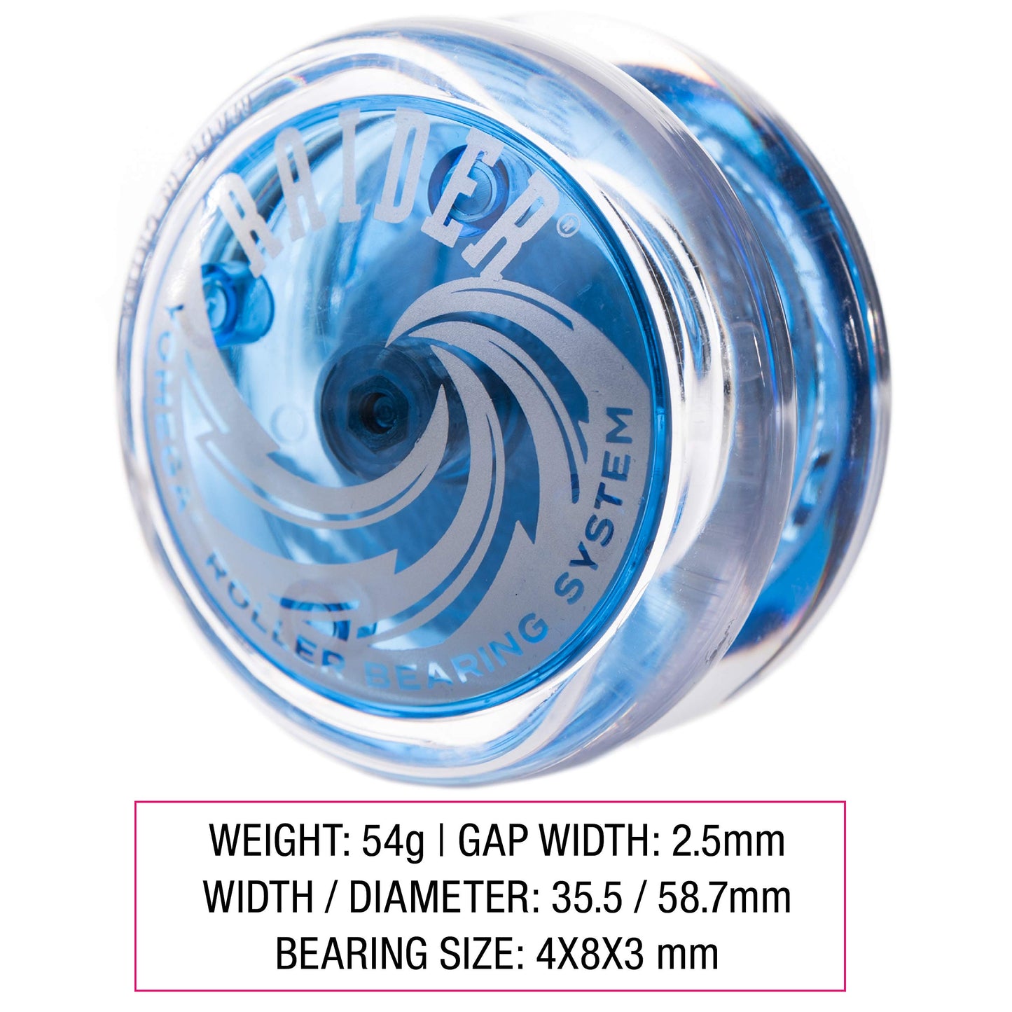Yomega Raider - Professional Responsive Ball Bearing Yoyo, Great for Kids, Beginners and for Advanced String Yo-Yo Tricks and Looping Play. + Extra 2