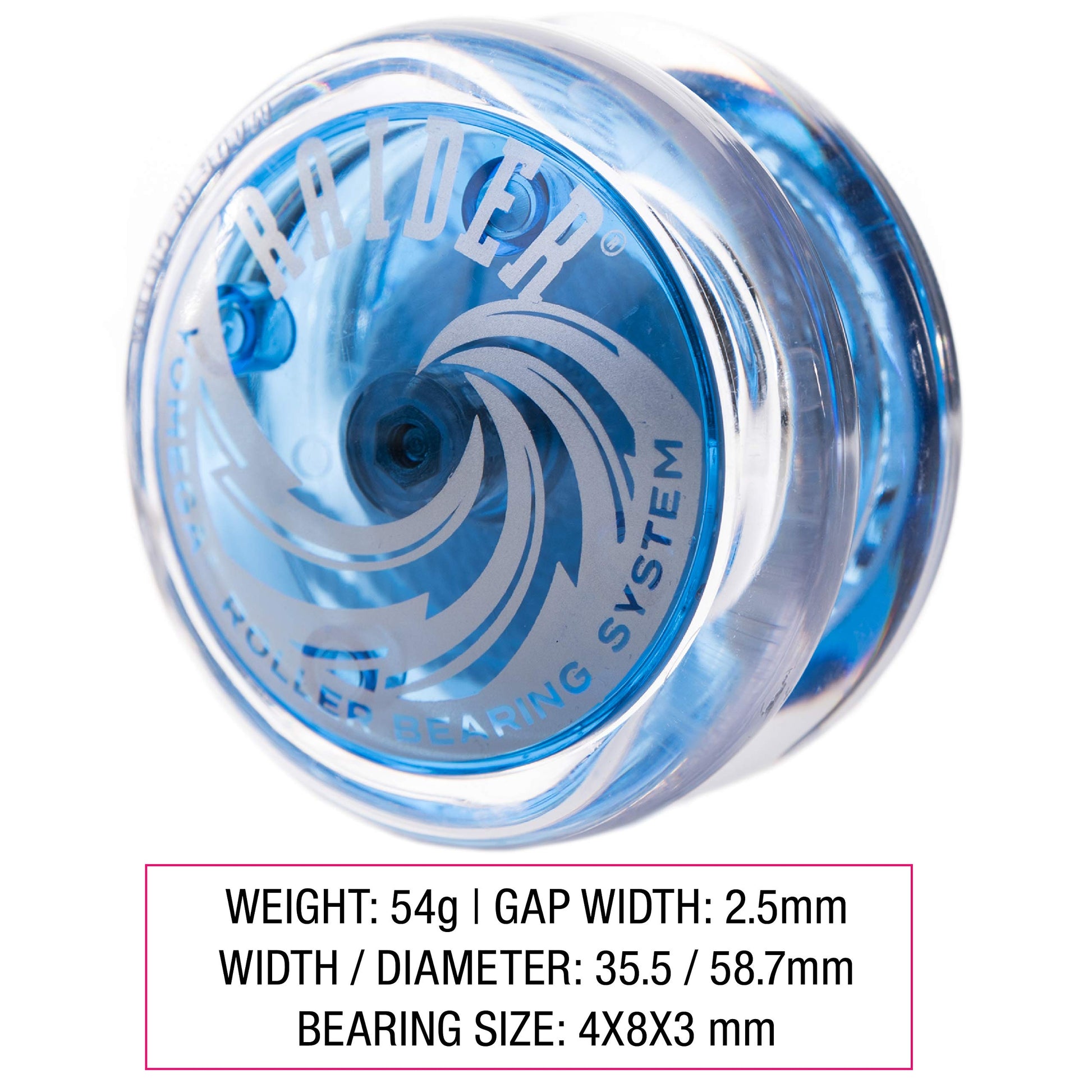 Yomega Raider - Professional Responsive Ball Bearing Yoyo, Great for Kids, Beginners and for Advanced String Yo-Yo Tricks and Looping Play. + Extra 2