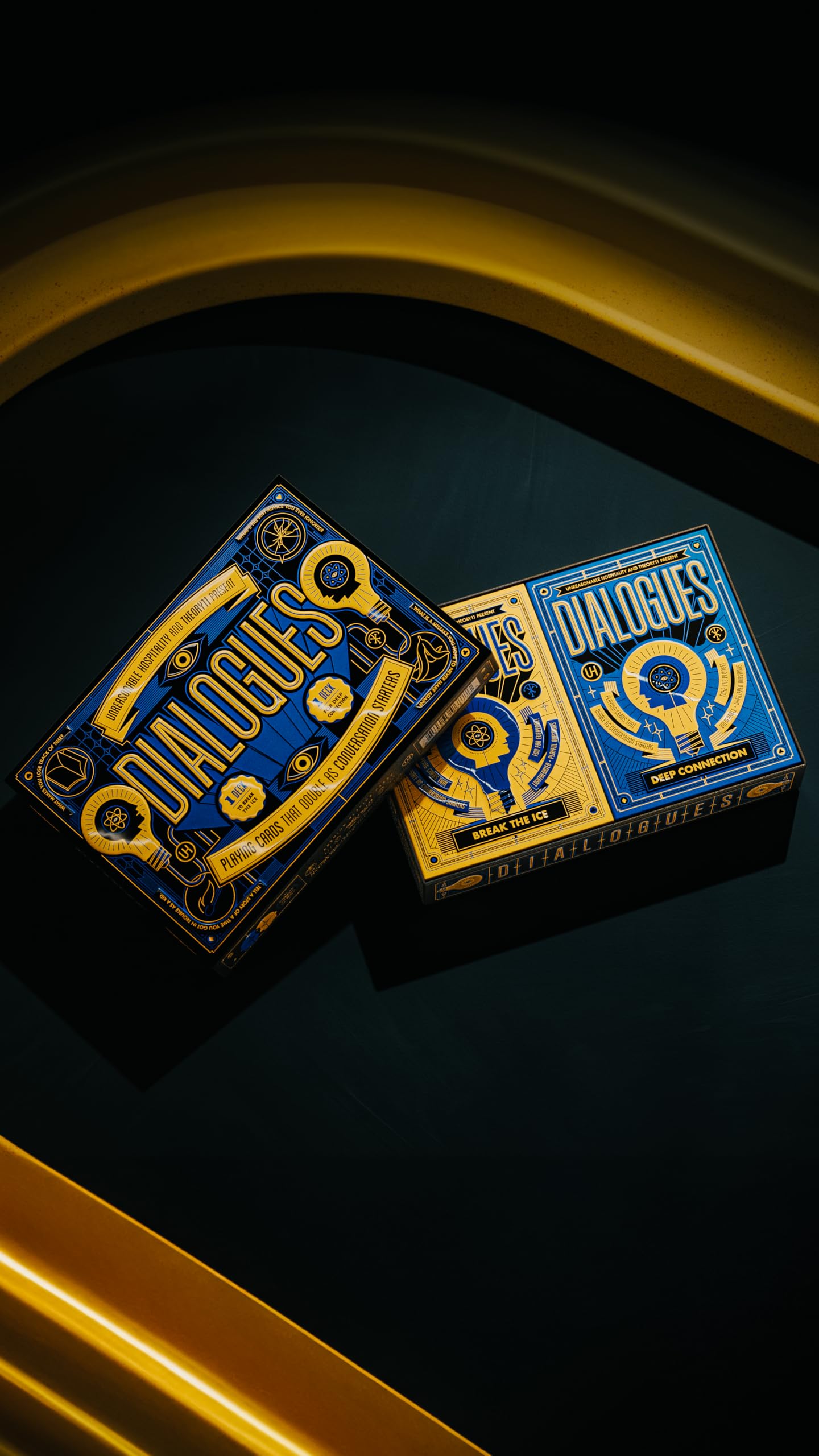 theory11 Dialogues Playing Cards - Premium Decks for Meaningful Conversations | Ice-Breakers & Deep Connection Prompts | Developed by Will Guidara