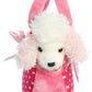 Aurora® Fashionable Fancy Pals™ Fancy Pink Polka Dot™ Stuffed Animal - Plush with Stylish Purse for Dress Up Fun - Perfect for Kids 3+ Years