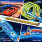 Glow Toy Car Race Track Set, 71 Pcs Glow-in-The-Dark Tracks for Kids Ages 3-8, Electric Speed Car Light-Up Whole Slot Track, Track-Building with 360°