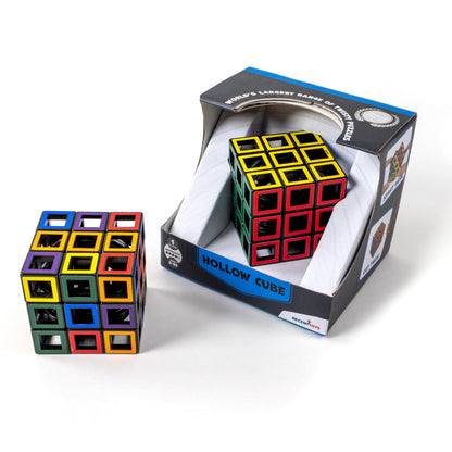 Meffert's Hollow Cube - The Original 3x3 Transparent Cube Brainteaser Puzzle from Recent Toys - Travel Friendly Fun for Ages 9 to Adult