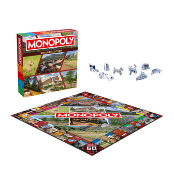 Monopoly Board Game - Boulder, CO Edition: 2-6 Players Family Board Games for Kids and Adults, Board Games for Kids 8 and Up, Great for Game Night