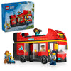 LEGO City Red Double-Decker Sightseeing Bus Toy Vehicle Set, Birthday Gift for 7 Year Olds, for Kids, Double-Decker London Bus Toy, 5 Characters