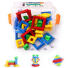 Play Build Slyder Set: 60 Pieces 3D Pyramid Building Blocks, Geometric Stacking Toys for Kids Ages 4+ - Creative Early Childhood STEM Educational Toys
