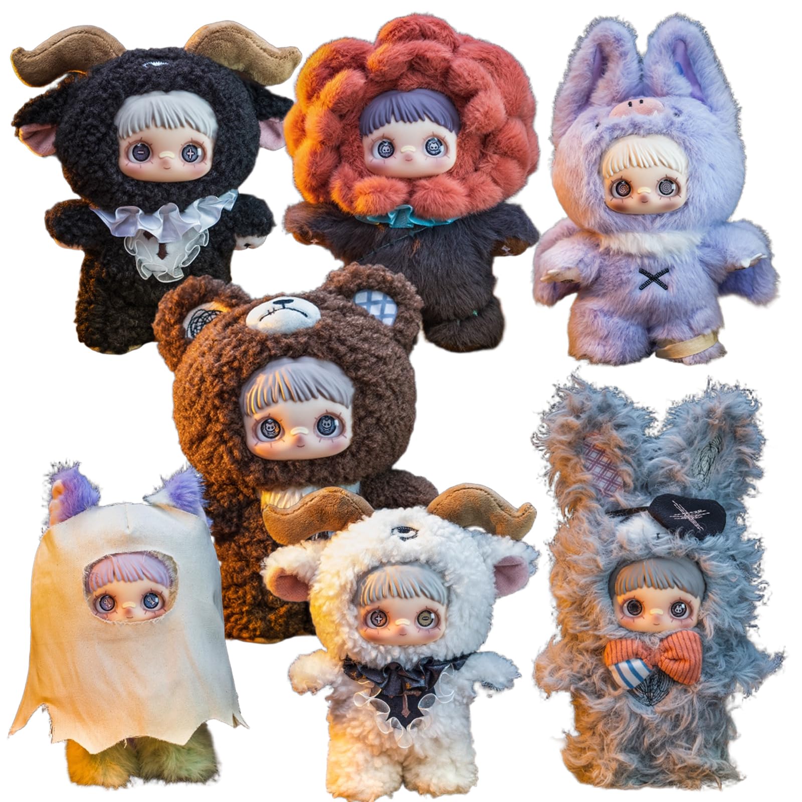 Waicommen Nommi Maymei Dark Forest Series Blind Plush Box, 1PC (1 of 7 Possible Styles), 6 Regular Figure and 1 Hidden Figure, for 15 Years Old and Up