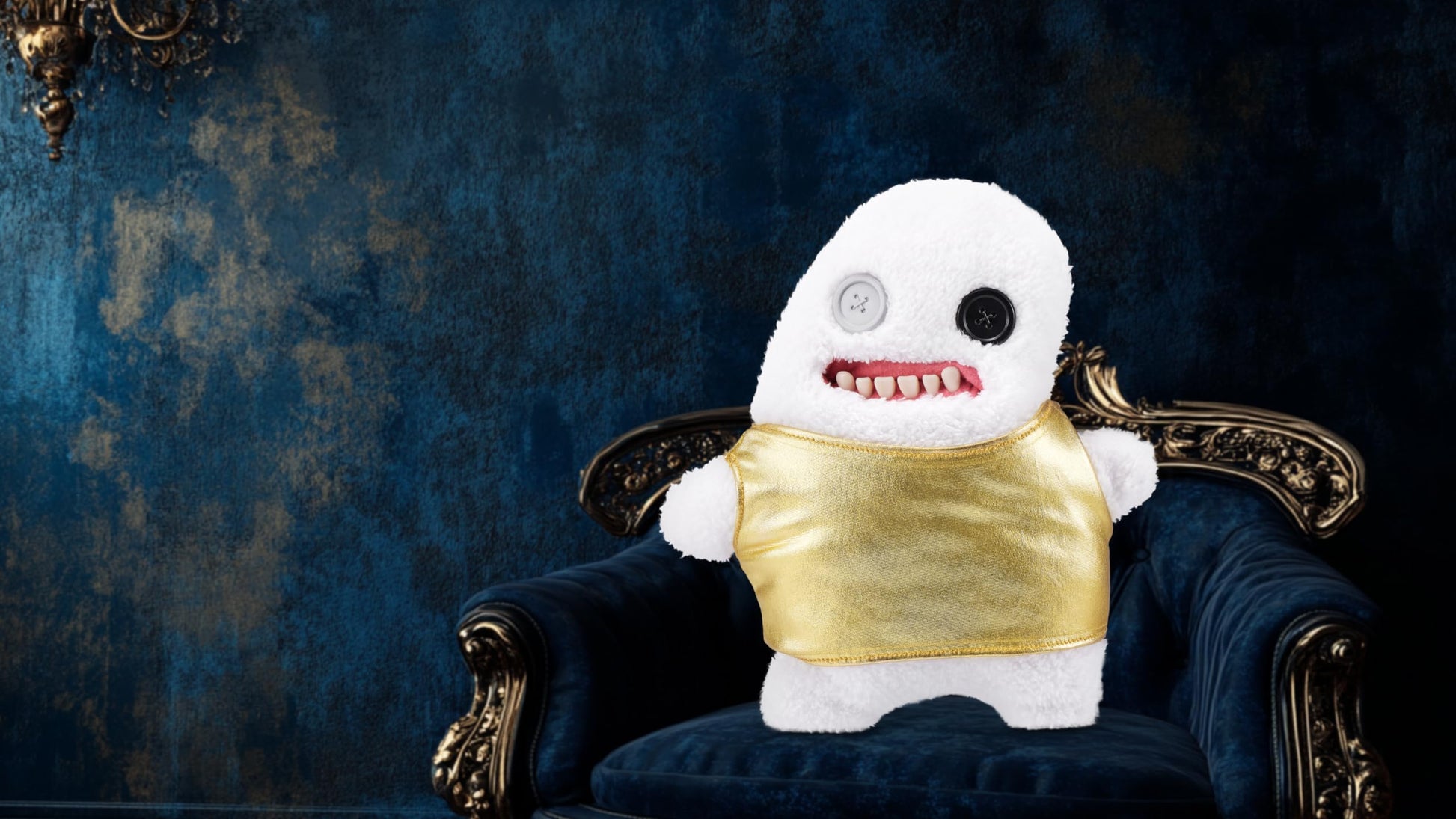 Fuggler Gold Fuggs by ZURU Funny Ugly Monster, Plush, Collectible, Toy (Splodge - Tank top)
