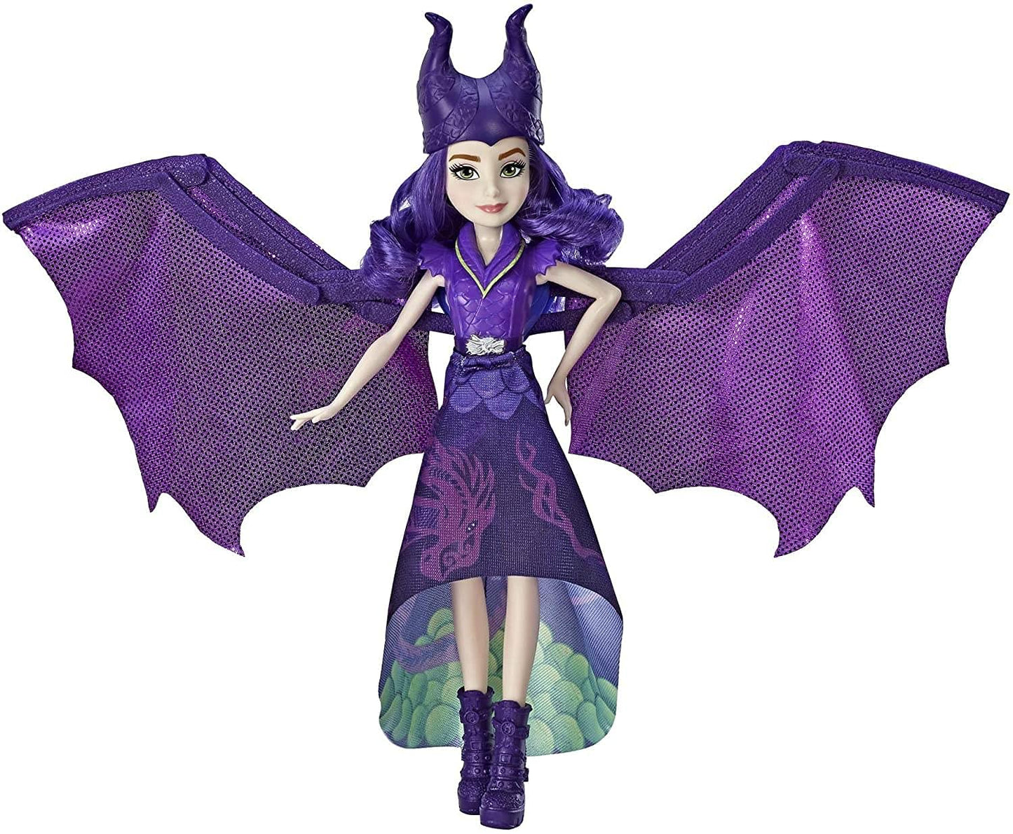 Disney Descendants Dragon Queen Mal, Fashion Doll Transforms to Winged Dragon