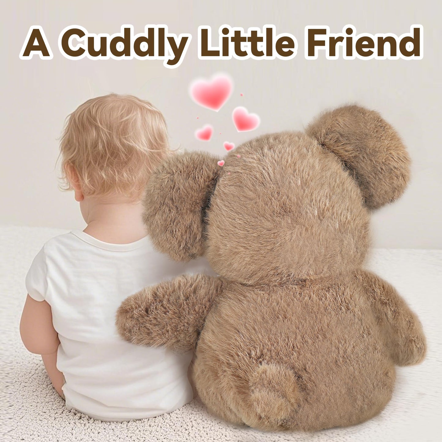 iPlay, iLearn Elephant Stuffed Animal, Soft Baby Plush Elephant Toy, Infant 18" Big Cute Fluffy Animal Toy, Nursery Bedtime Huggable Birthday Easter