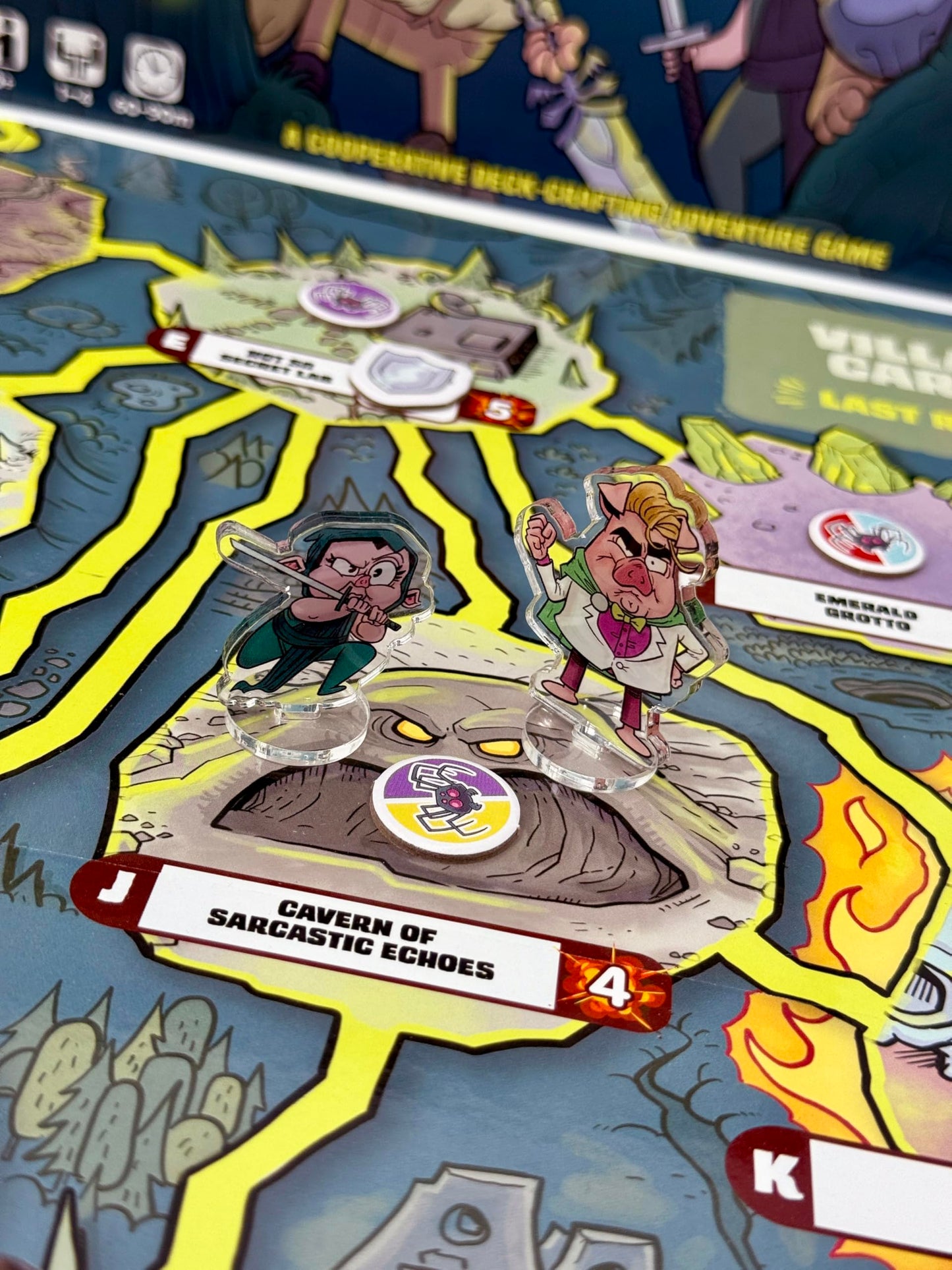 Ham Helsing - Cooperative Monster Adventure Board Game | 1-4 Players, Ages 10+, 60-90 Min | Deck-Crafting with Transparent Cards | Spooky Halloween