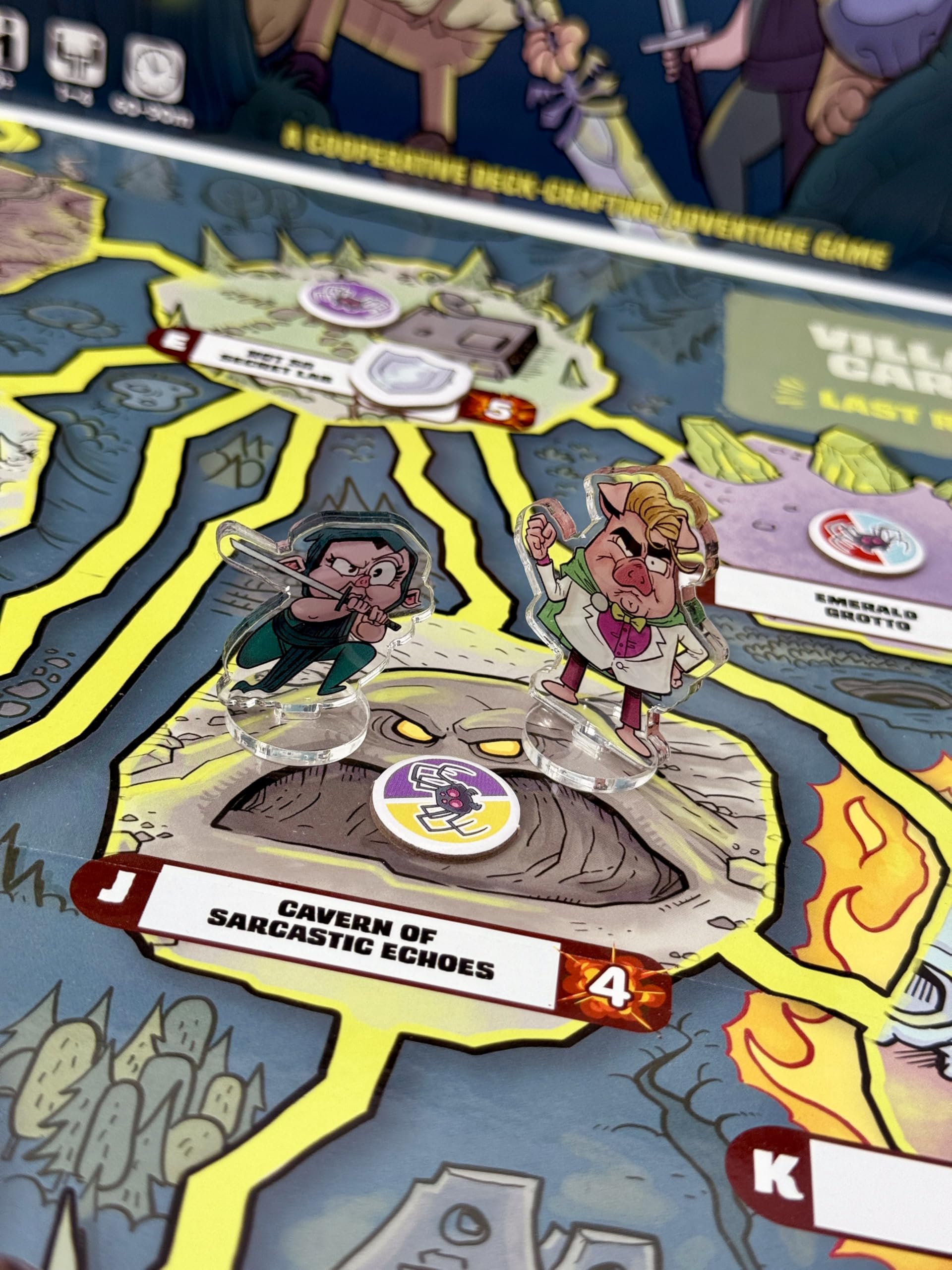 Ham Helsing - Cooperative Monster Adventure Board Game | 1-4 Players, Ages 10+, 60-90 Min | Deck-Crafting with Transparent Cards | Spooky Halloween