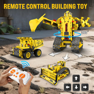 5-in-1 STEM Robotics Kits, 550 PCS Science Kits Building Blocks RC Robot Sets, App & Remote Control, Educational Toys for Kids Age 6 7 9 10 11 13 14+
