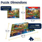 White Mountain 1000 Piece Jigsaw Puzzle Scenice Lake Cabin, Summer Retreat