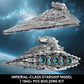 wbbw JG073 Imperial-Class Destroyer Model, 1845-Piece Spaceship Building Set, Build & Display Building Toy for Adults Collector Age 14+