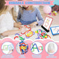 NONSOMPLE Pattern Blocks Puzzle STEM Toys for Creative Learning Sticks Shape Building Blocks Educational Resources Brain Teaser Montessori Toys
