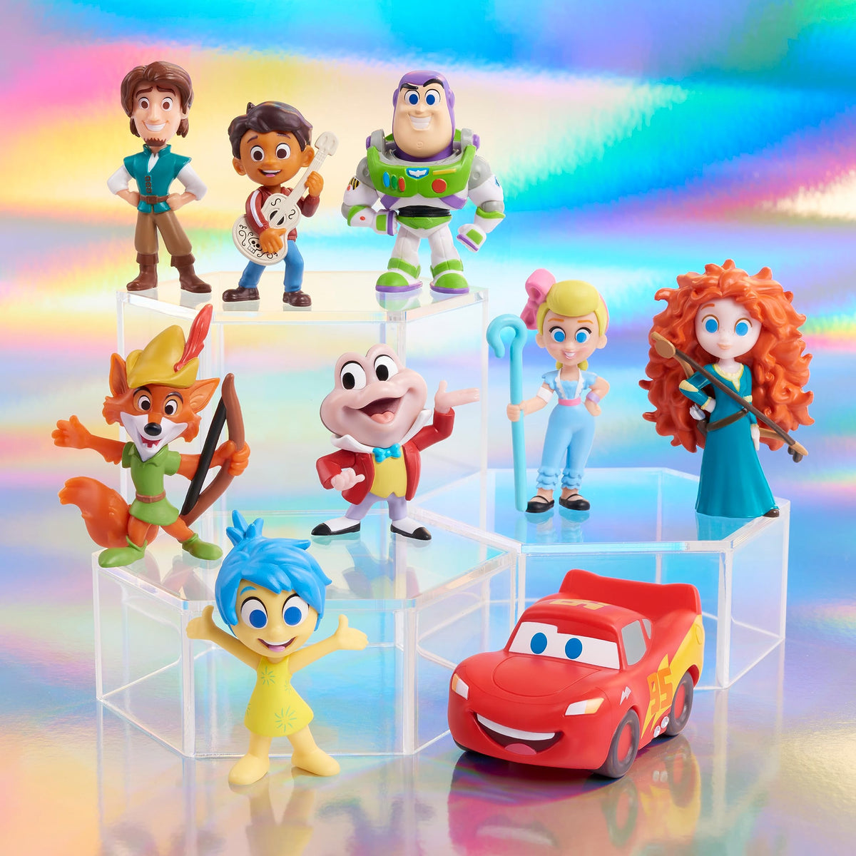 Disney100 Years of Spirited Adventures, Limited Edition 9-piece Figure Set, Kids Toys for Ages 3 Up by Just Play