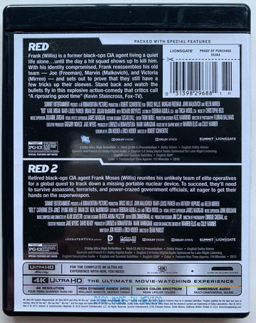 LIONSGATE Red 1 & 2 (4K/UHD)