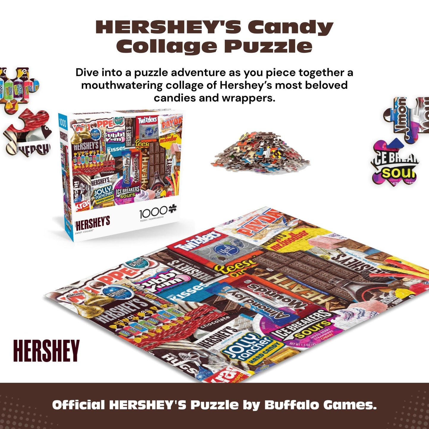 Buffalo Games - Hershey's Sweet Collage - 1000 Piece Puzzle for Adults