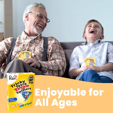 Really?! Tricky Tongue Twisters Card Game for Kids and Adults - Fun Family Game Night Game for Ages 8 and Up - Educational and Travel Friendly