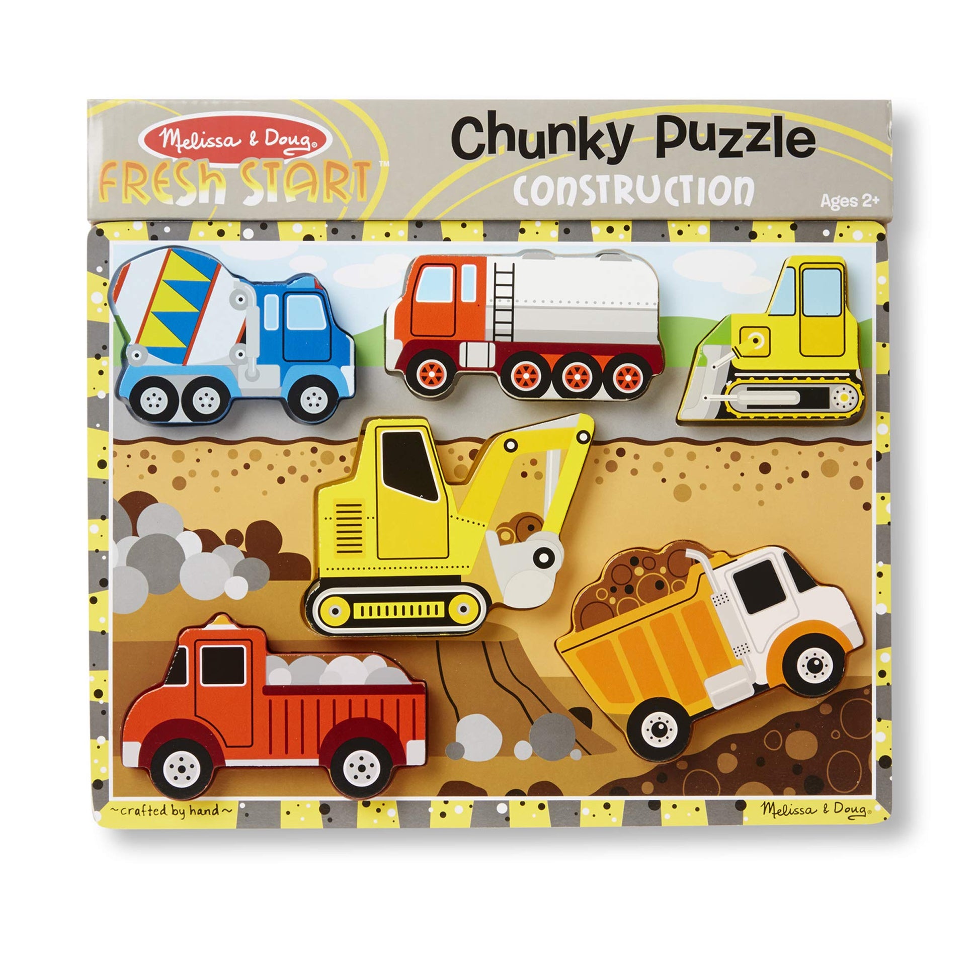 Melissa & Doug Construction Chunky Puzzle, 1 EA