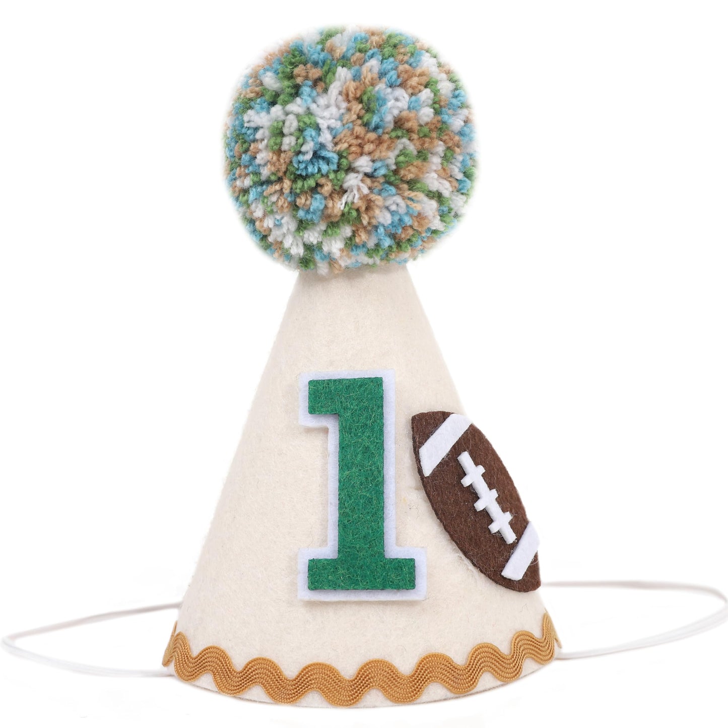 1st Birthday Football Party Hat,Boy First Birthday Decor,Football 1st Crown