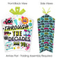 Big Dot of Happiness Through the Decades - Table Decorations - 50s, 60s, 70s, 80s, and 90s Party Fold and Flare Centerpieces - 10 Count
