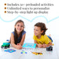 Flycatcher smART Pixelator 2.0 - LED Pattern Guide for Fuse Bead Crafts, 2D & 3D Designs, Free App-Connected STEAM Toy, Birthday Gift Ages 7+