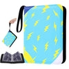 Trading Card Binder 4-Pocket with Zipper, 400 Pockets 3 Ring Card Holder Album with 50 Removable Pages, Acid-Free PVC-Free Pages, Portable Card