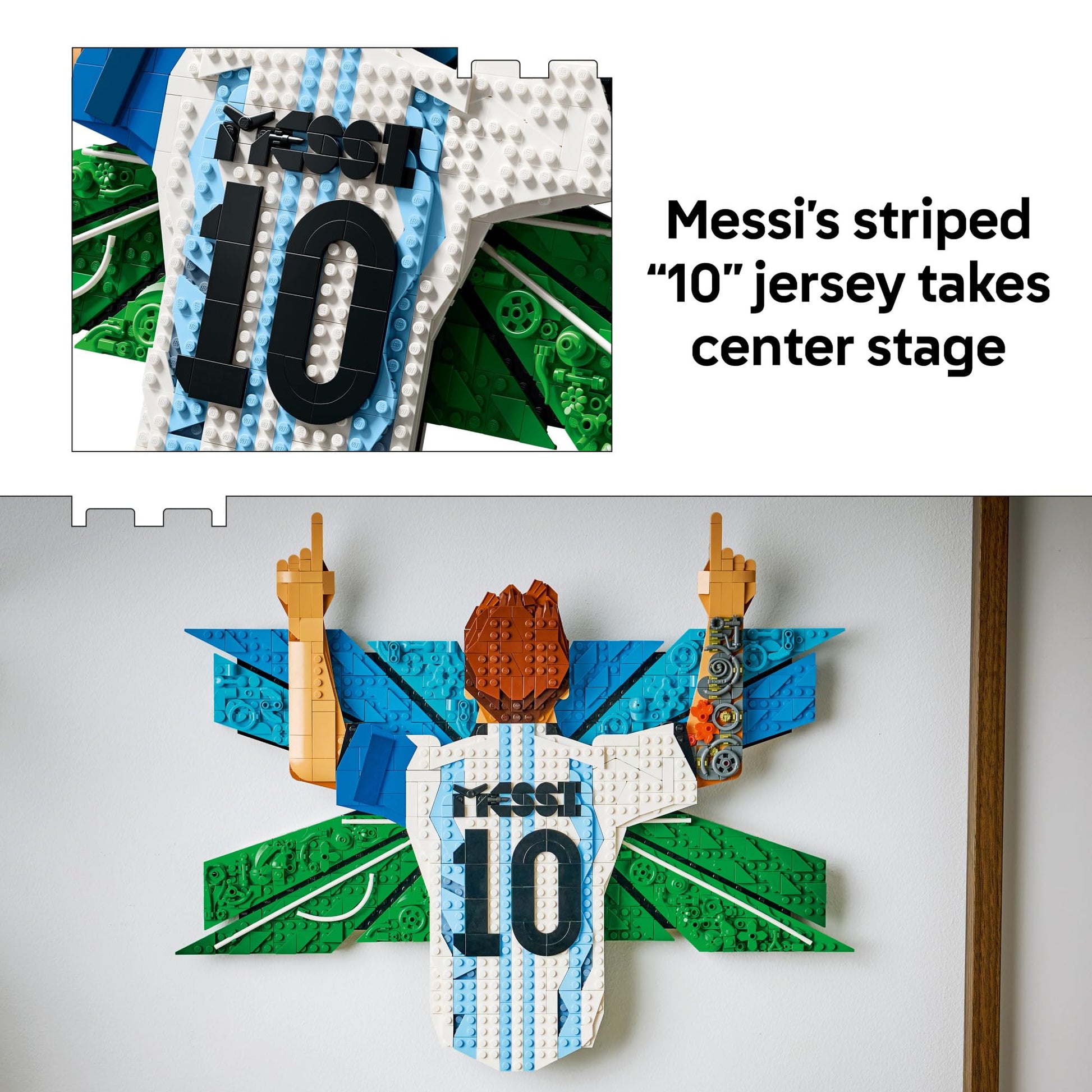 LEGO Editions Lionel Messi - Celebration - Building Set for Boys & Girls, Ages 14+ - Collectible Soccer Gift for Fans - Kids Bedroom or Shelf Decor -