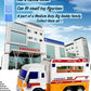 Big-Daddy Meduim Duty Friction Powered 911 Ambulance Toy Truck with Open and Close Back Doors for More Fun Play Time
