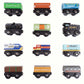Playtime Express Train Set | 12-Piece Wooden Train Box | Includes Unique Custom Designs and Classics: Recycling Transport, Timber Train, Wheat Car