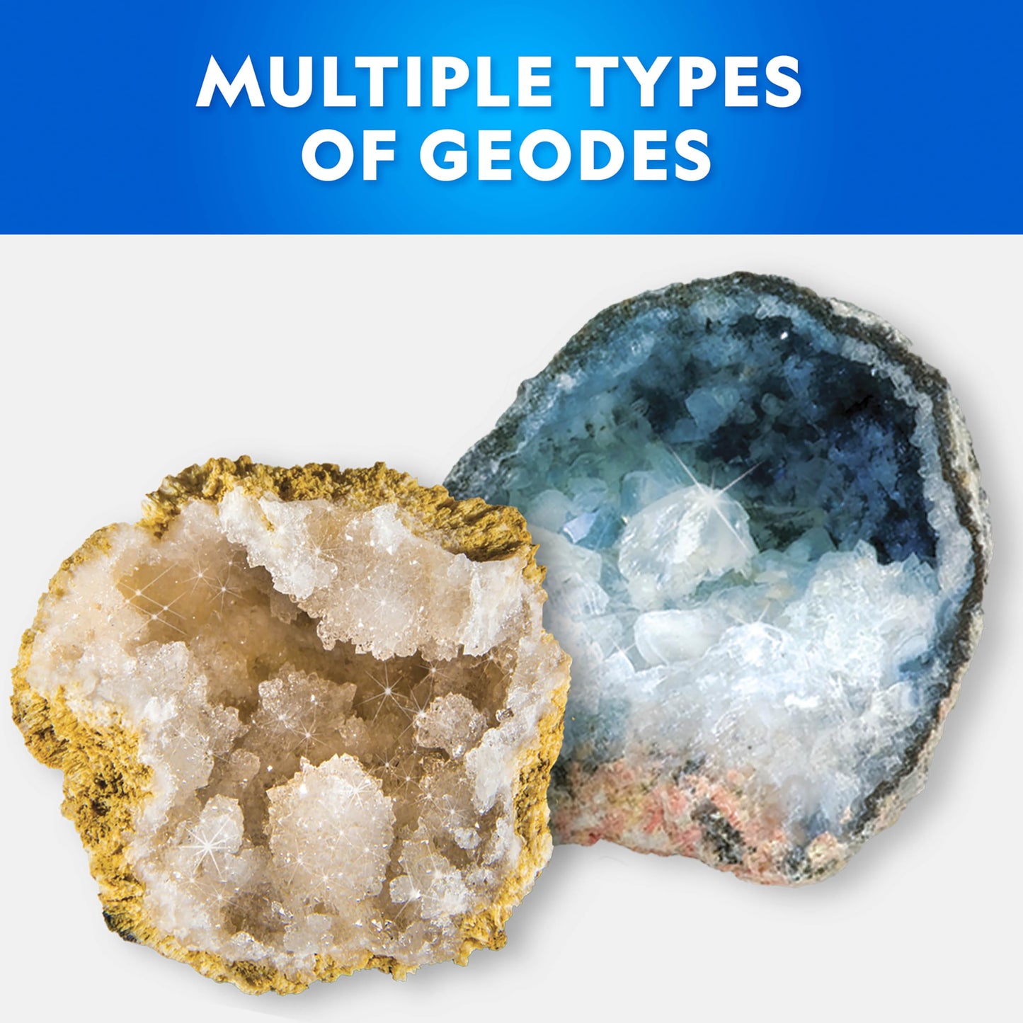 National Geographic Break Open 15 Premium Geodes Science Kit for Kids