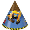 Creative Converting Under Construction Birthday Party Hats, Child Size, 8 Count