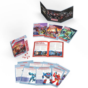 Renegade Game Studios Transformers RPG Beginner Box Starter Set with Dice, Adventures & Character Sheets