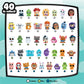 Just Play Disney Doorables Squish’Alots Series 2 Collectible Figures, 1-inch Figurines, 4-6 Figures Inside, Kids Toys for Ages 5 Up